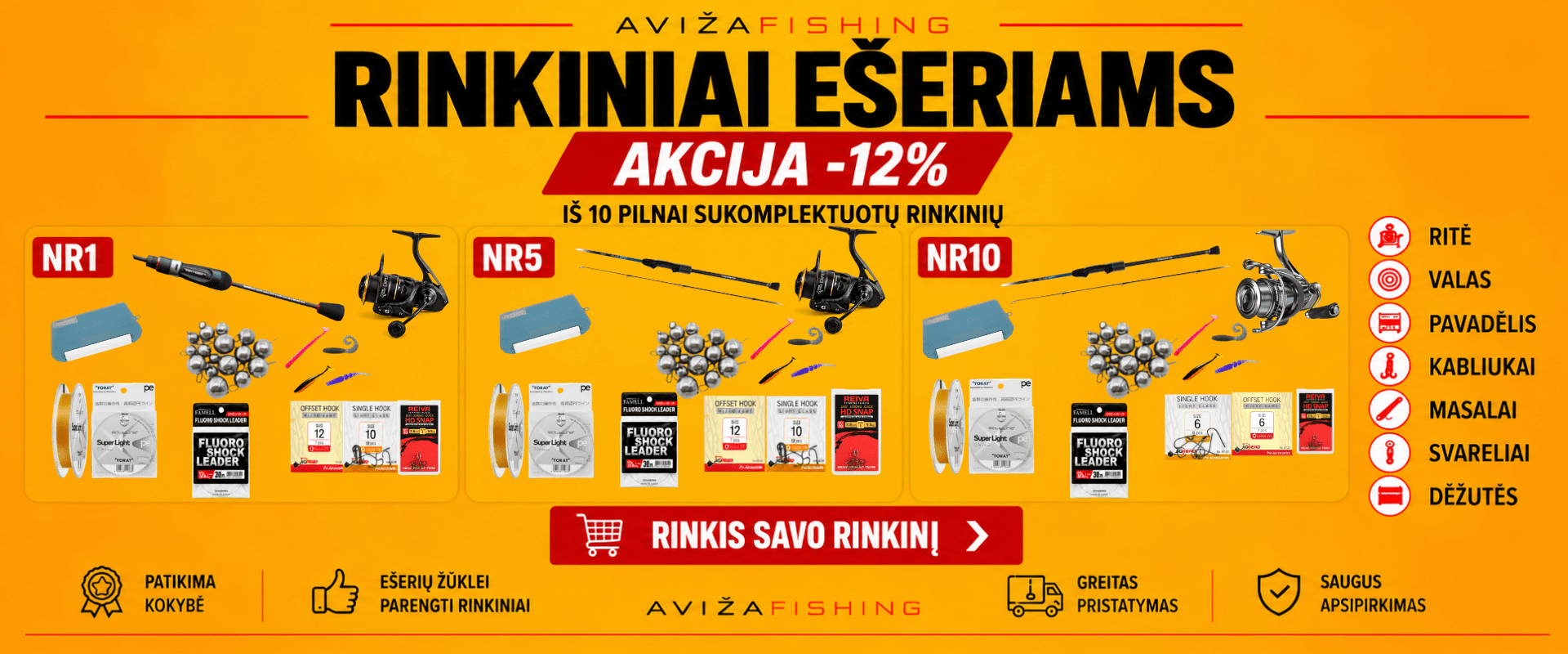 Rinkiniai - ešeriams