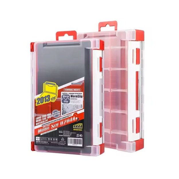 BEARKING Dvipusė Masalų Dėžutė Lure Box H2013 (20 x 13 x 4.3cm)