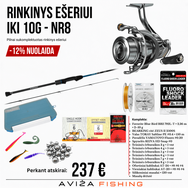 Rinkinys ešeriui iki 10g NR8