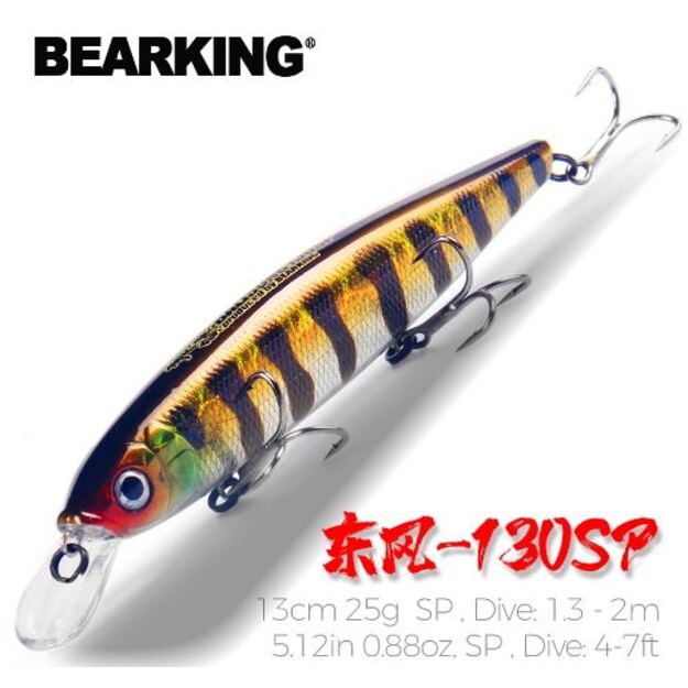 BEARKING vobleris M129 SP - 130mm 25g (Balisong Minnow 130SP replika)