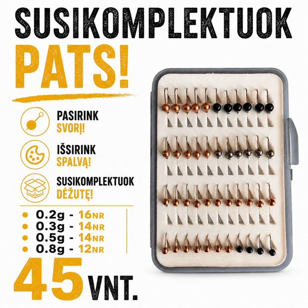 "Susikomplektuok pats" 45 avižėlių rinkinys