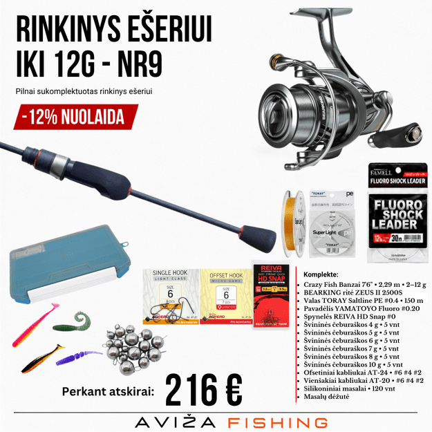 Rinkinys ešeriui iki 12g NR9