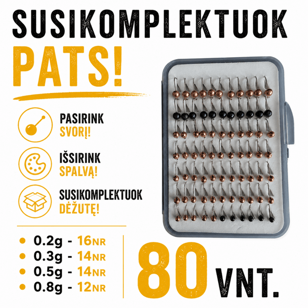 "Susikomplektuok pats" 80 avižėlių rinkinys