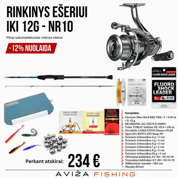 Rinkinys ešeriui iki 12g NR10