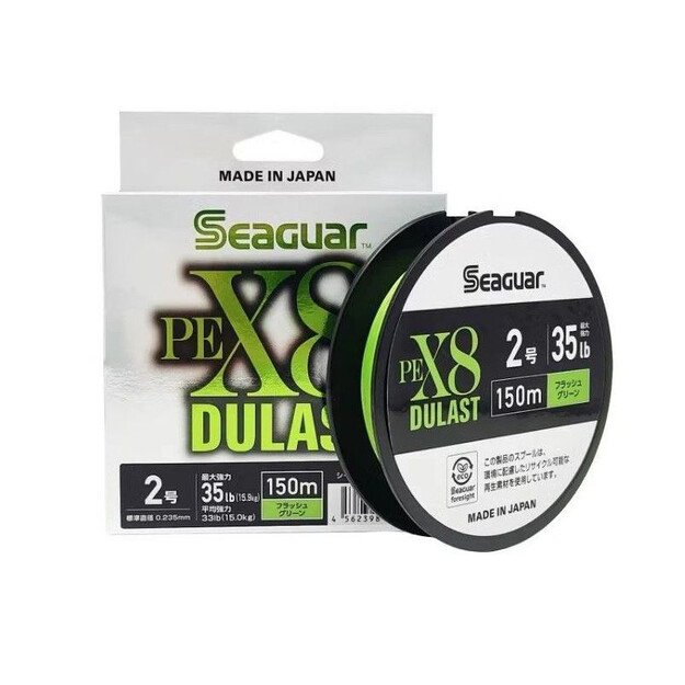 SEAGUAR pintas valas Dulast PE X8 Flash Green 150m (0,6-6PE)