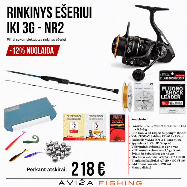 Rinkinys ešeriui iki 3g NR2