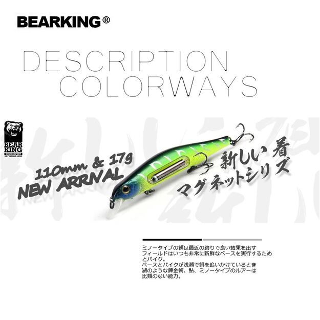 BEARKING vobleris Z110 Slicker-110 SP - 110mm 17g (Orbit 110SP replika)