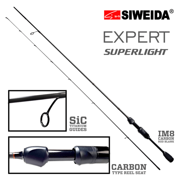 Spiningas Siweida EXPERT SUPERLIGHT 0,1-1,5g. 185cm  1