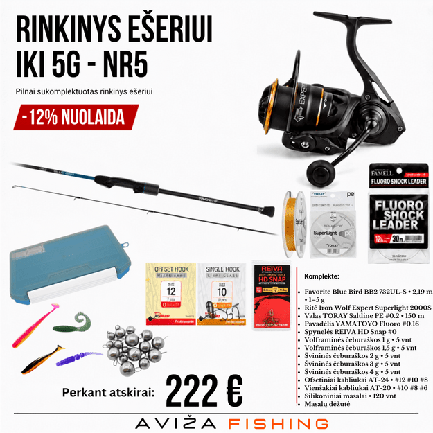 Rinkinys ešeriui iki 5g NR5
