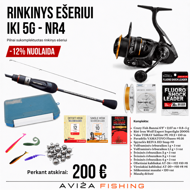 Rinkinys ešeriui iki 5g NR4