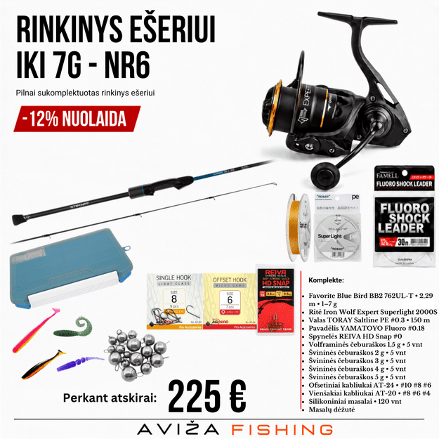 Rinkinys ešeriui iki 7g NR6