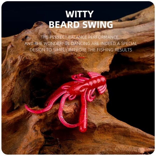 BEARKING guminukai L07 RushCraw - 1.6" (40mm 1,6g) 15vnt/pak