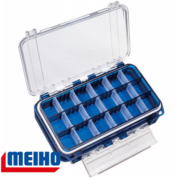 MEIHO dėžutė Bousui WG Double Sided Tackle Case Blue 175x105x43mm