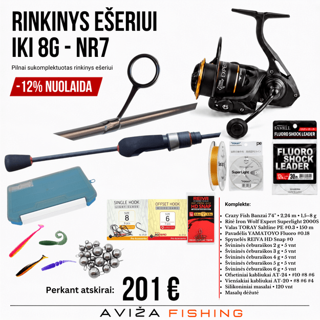 Rinkinys ešeriui iki 8g NR7